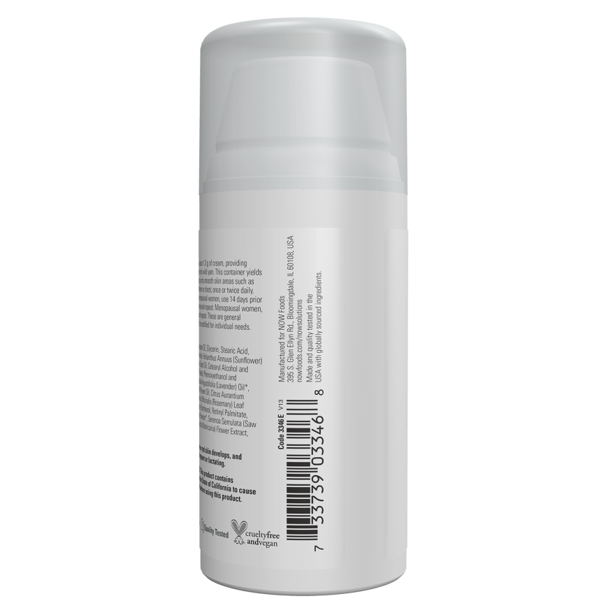 Now Solutions Natural Progesterone Balancing Skin Cream with Lavender 3oz - 3346 - 2 Pack