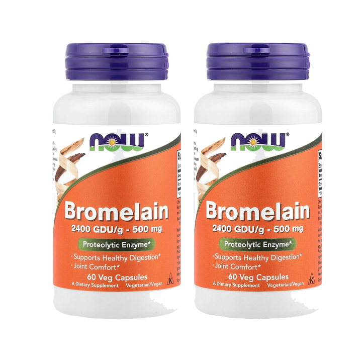 Now Foods Bromelain 500 mg 60 Vcaps - 2943 - 2 Pack