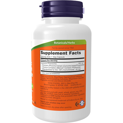 Now Foods Curcumin Phytosome 60 Vcaps - 4642 - 3 Pack