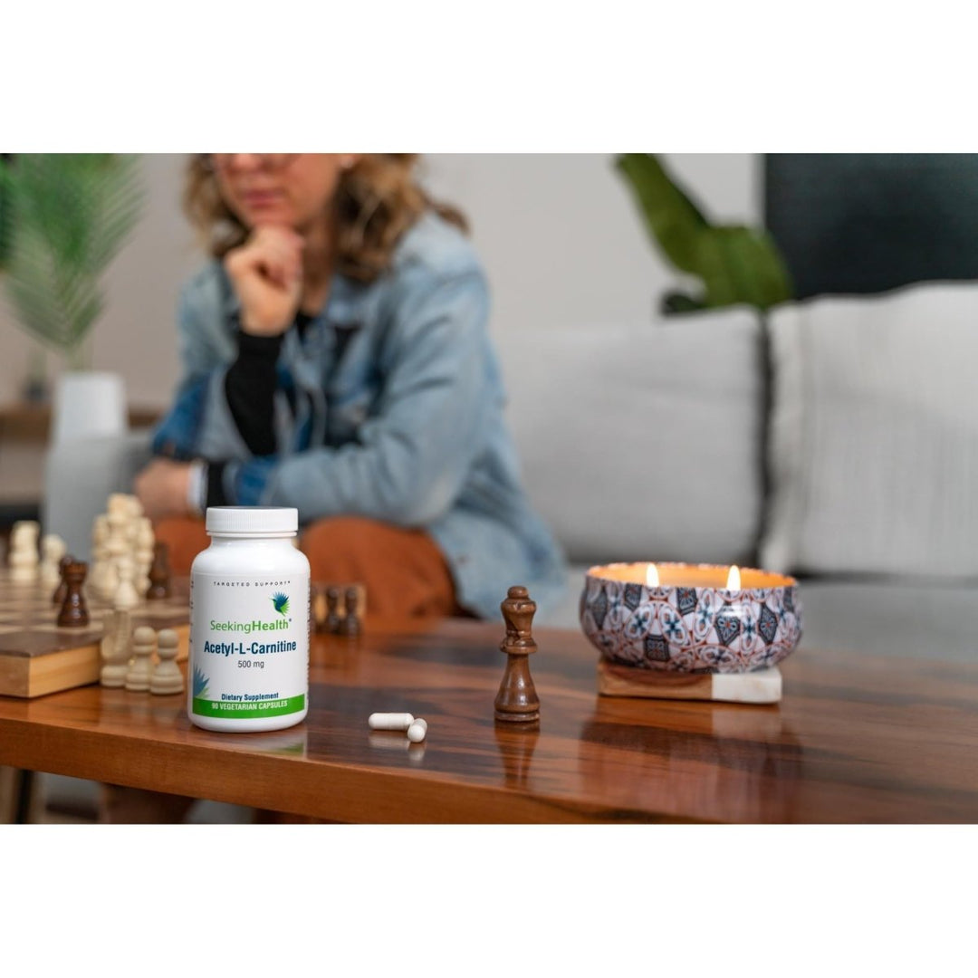 Seeking Health Acetyl - L - Carnitine - Acetyl - L - Carnitine Supplement - Supports Energy, Healthy Fat Metabolism, & Memory Health - 500 mg, 90 Capsules - The Oasis of Health