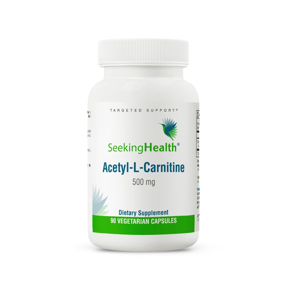 Seeking Health Acetyl - L - Carnitine - Acetyl - L - Carnitine Supplement - Supports Energy, Healthy Fat Metabolism, & Memory Health - 500 mg, 90 Capsules - The Oasis of Health