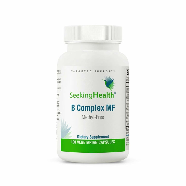 Seeking Health B Complex MF, Methyl - Free Forms of Folate and Vitamin B12, Healthy Energy, Immune System, Mood, and Memory Support, Vegan and Vegetarian (100 Capsules)* - The Oasis of Health