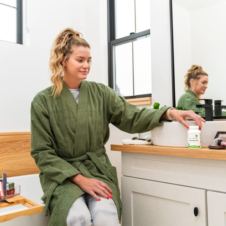 Seeking Health B Complex Plus - Vitamin B Complex Supplement with Choline & Riboflavin - Supports Brain Health, Digestion, & Energy - 100 Capsules - The Oasis of Health