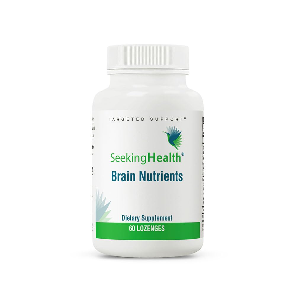 Seeking Health Brain Nutrients, Brain Fog and Memory Support, Cognitive Function and Energy Support, Focus and Concentration Supplement (60 lozenges) - The Oasis of Health
