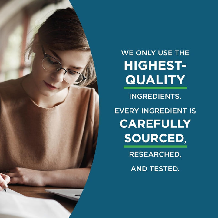 Seeking Health Optimal Focus, Stimulant - Free and Caffeine - Free Nootropic Support for Memory and Focus, with Choline, DHA from Algae, American Ginseng, Vegan and Vegetarian (90 Capsules) - The Oasis of Health