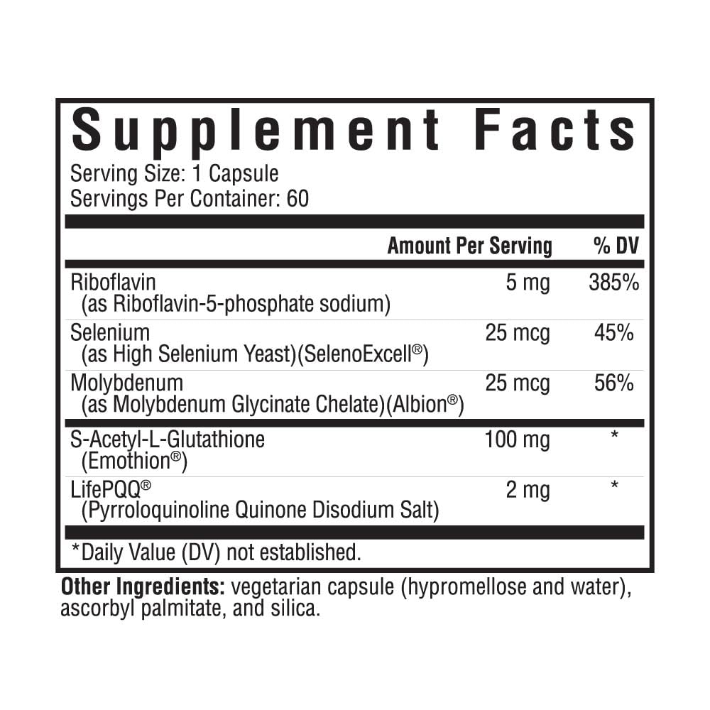 Seeking Health Optimal Glutathione Plus, 100 mg S - acetyl - L Glutathione with Cofactors, Immune and Detoxification Support, Liver Health, Antioxidant and Free Radical Support, Vegetarian (60 capsules) - The Oasis of Health