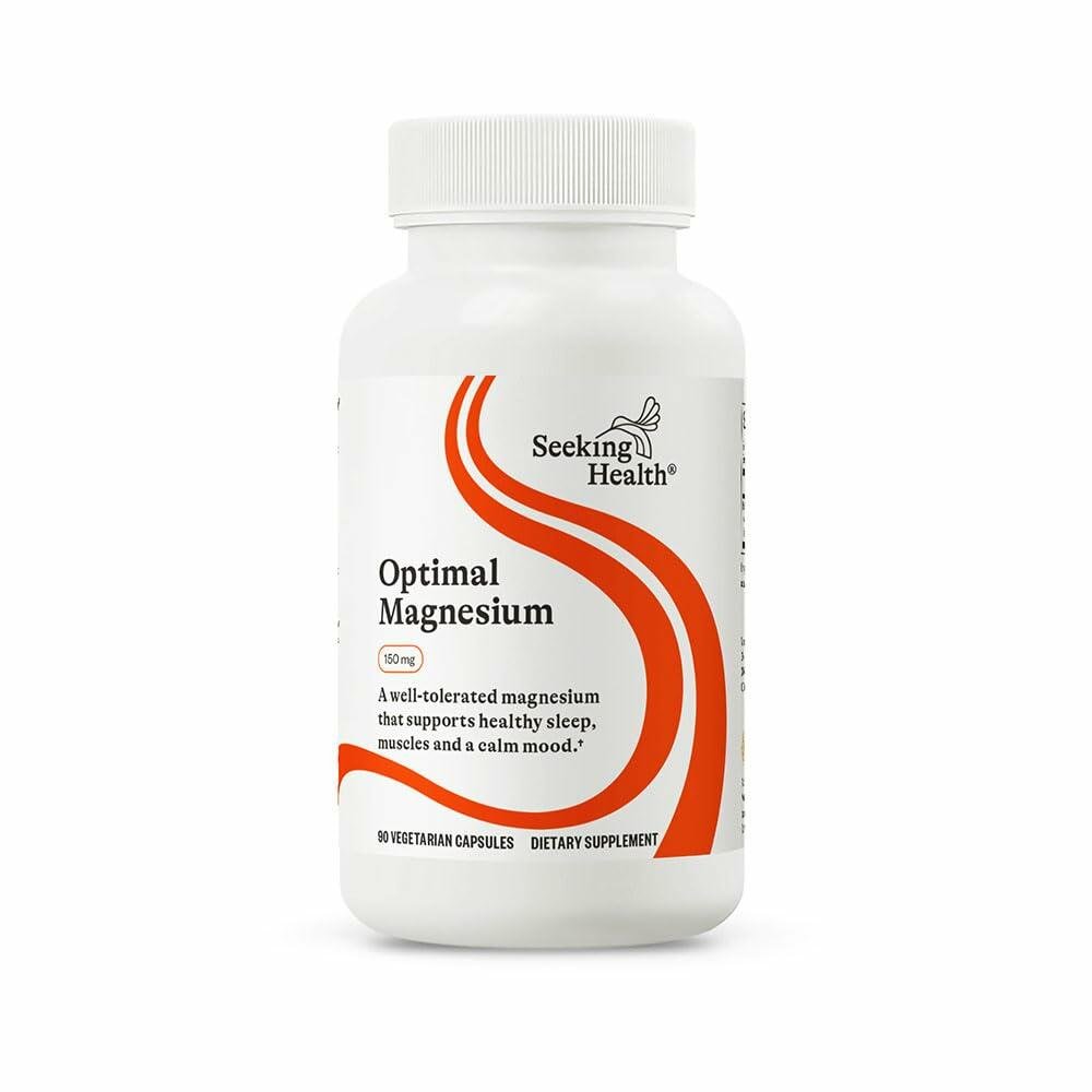 Seeking Health Optimal Magnesium - Mineral Supplement Aids Optimal Magnesium Absorption - Bioavailable Forms of Magnesium for Energy, Sleep & Bone Health Support - 150 mg, 90 Capsules - The Oasis of Health