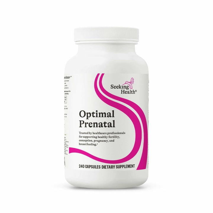 Seeking Health Optimal Prenatal, Women’s Vitamin with B12, Methylfolate, Choline, Methylation Support, Nutrients to Support Fertility, Pregnancy & Breastfeeding, Vegetarian Capsules (240 Capsules) - The Oasis of Health