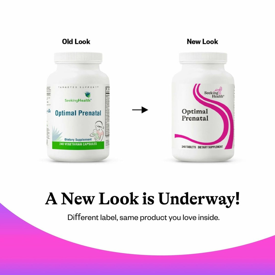 Seeking Health Optimal Prenatal, Women’s Vitamin with B12, Methylfolate, Choline, Methylation Support, Nutrients to Support Fertility, Pregnancy & Breastfeeding, Vegetarian Capsules (240 Capsules) - The Oasis of Health