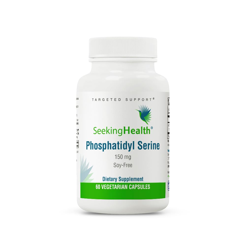 Seeking Health Phosphatidylserine - Brain Support Supplement with Sunflower Oil & Phospholipids - Vegetarian & Gluten - Free Capsules - 150 mg, 60 Capsules - The Oasis of Health