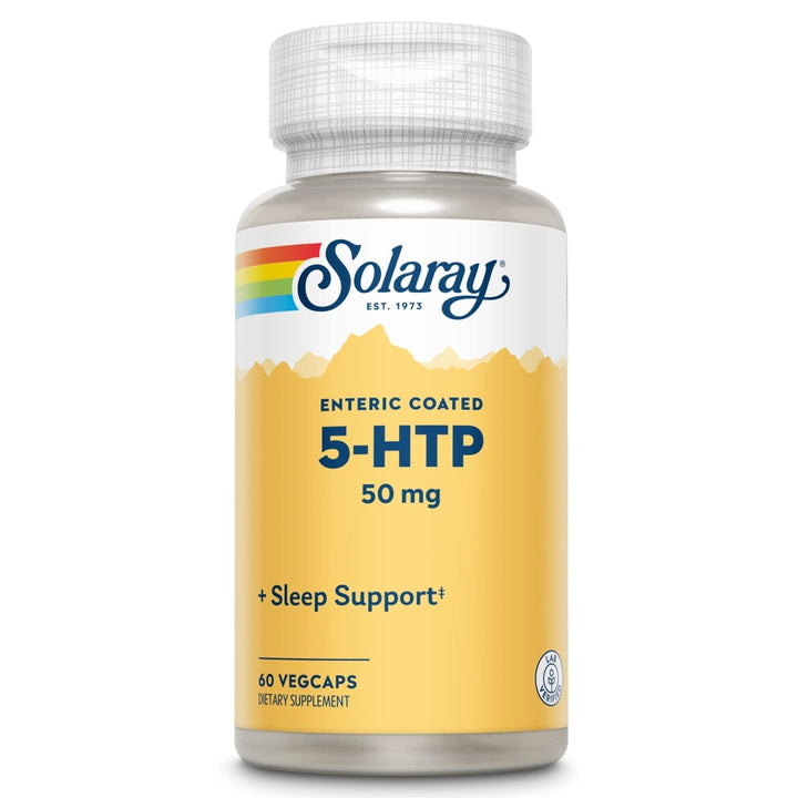 SOLARAY 5 - HTP - 60 Enteric - Coated Capsules - 50 mg - The Oasis of Health