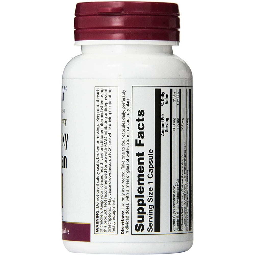 SOLARAY 5 HTP Supplement with Vitamin C & B - 6 - Sleep Supplement and Serotonin Synthesis Support - Lab Verified, 60 - Day Money - Back Guarantee - 60 Servings, 60 Enteric Coated VegCaps - The Oasis of Health