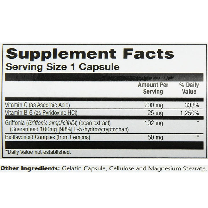 SOLARAY 5 HTP Supplement with Vitamin C & B - 6 - Sleep Supplement and Serotonin Synthesis Support - Lab Verified, 60 - Day Money - Back Guarantee - 60 Servings, 60 Enteric Coated VegCaps - The Oasis of Health