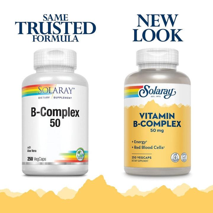 SOLARAY B - Complex 50 - 250 Capsules - The Oasis of Health