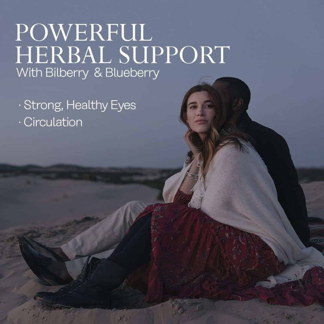 SOLARAY Bilberry Extract 160 mg VegCaps | Eye Health & Circulation Support | 36% Anthocyanosides with Blueberry | Vegan | 30 Count - The Oasis of Health