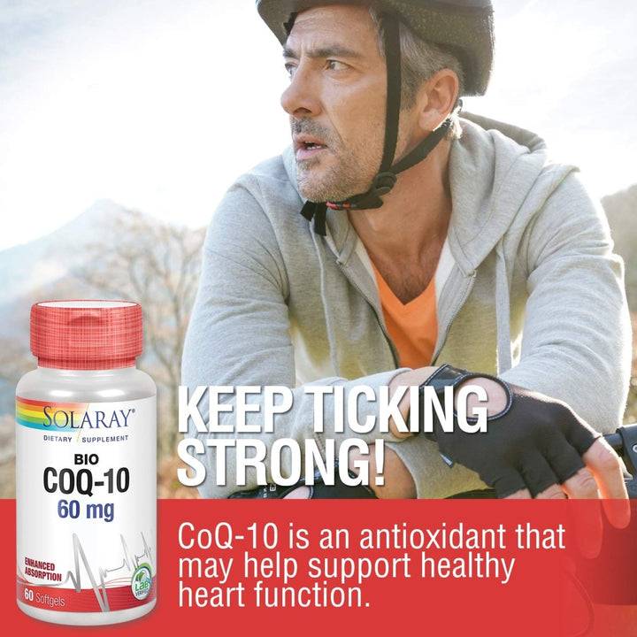 Solaray Bio CoQ - 10 60 mg - 60 Softgels - The Oasis of Health