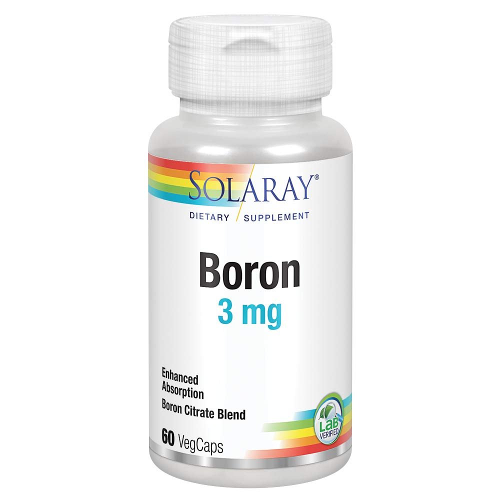 Solaray Biocitrate Boron Supplement, 3mg, 60 Count - The Oasis of Health