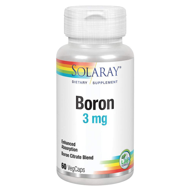 Solaray Biocitrate Boron Supplement, 3mg, 60 Count - The Oasis of Health