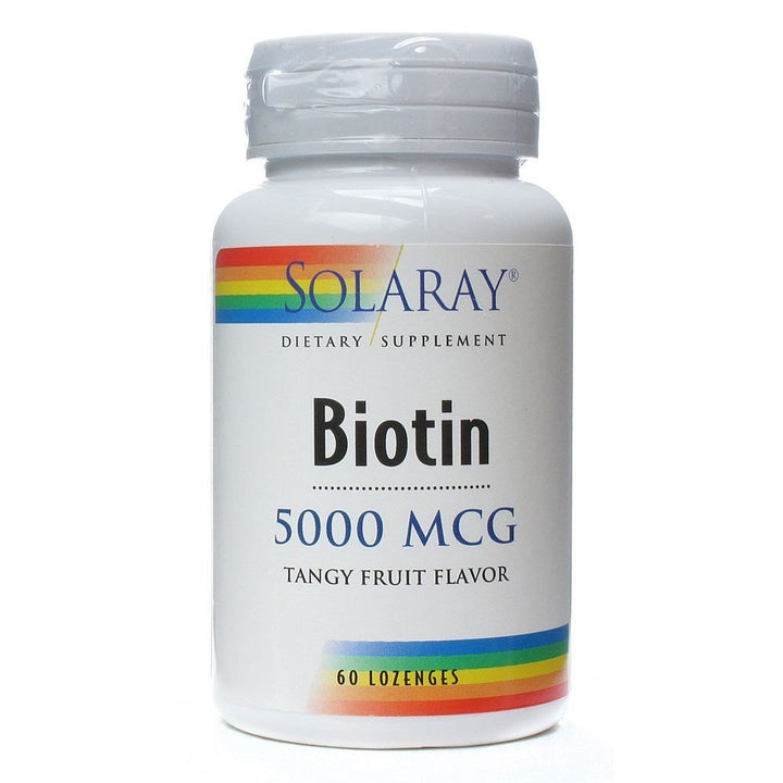 Solaray Biotin 5000 mcg 60 lozenges - The Oasis of Health