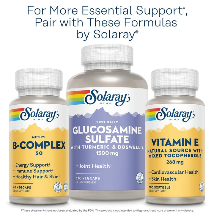 SOLARAY Black Currant Seed Oil 600 mg Gamma Linolenic Acid (GLA) Healthy Skin, Hair, Joints, Vascular & Immune Function Support 90 Softgels - The Oasis of Health