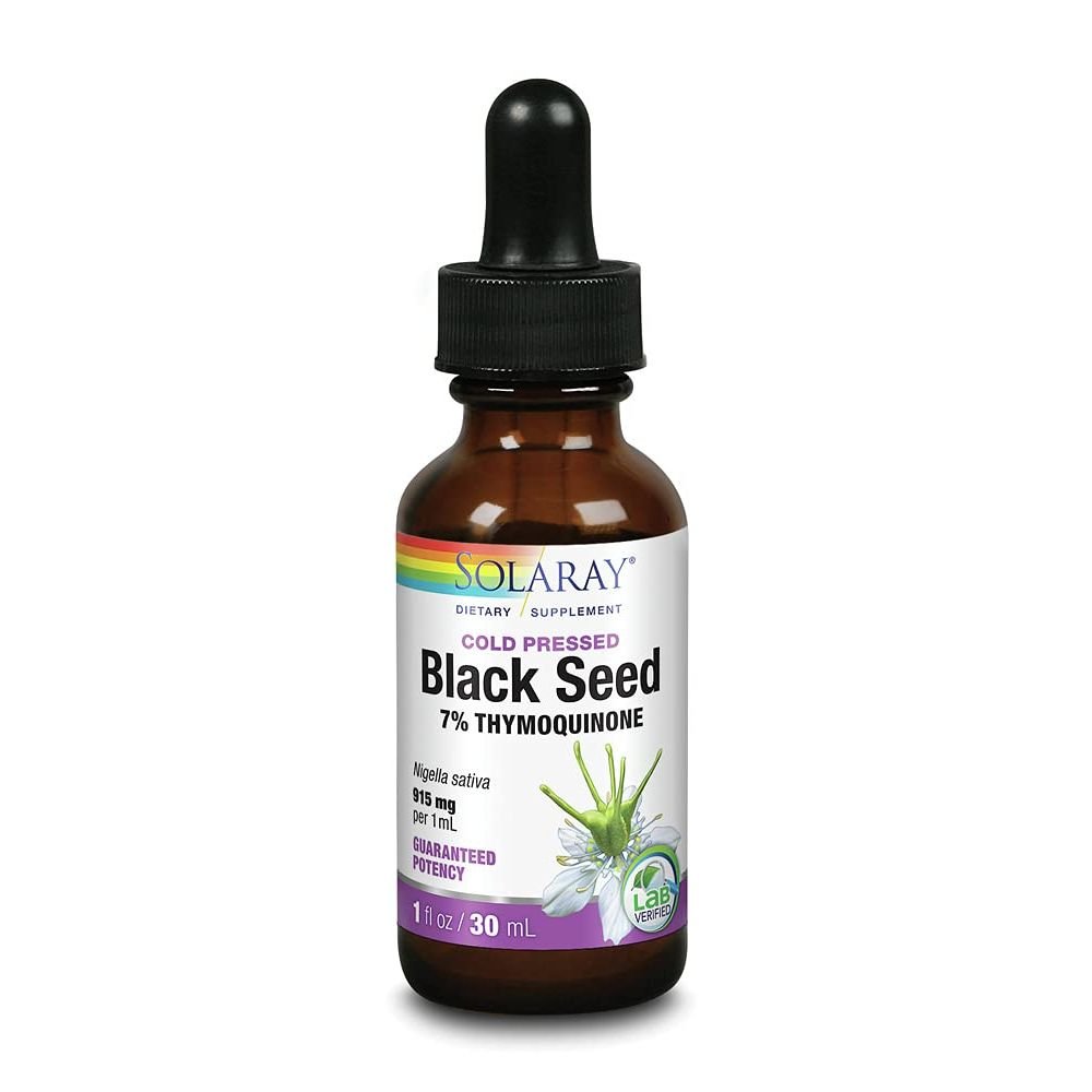 SOLARAY Black Seed 7% Thymoquinone, 1 FZ - The Oasis of Health