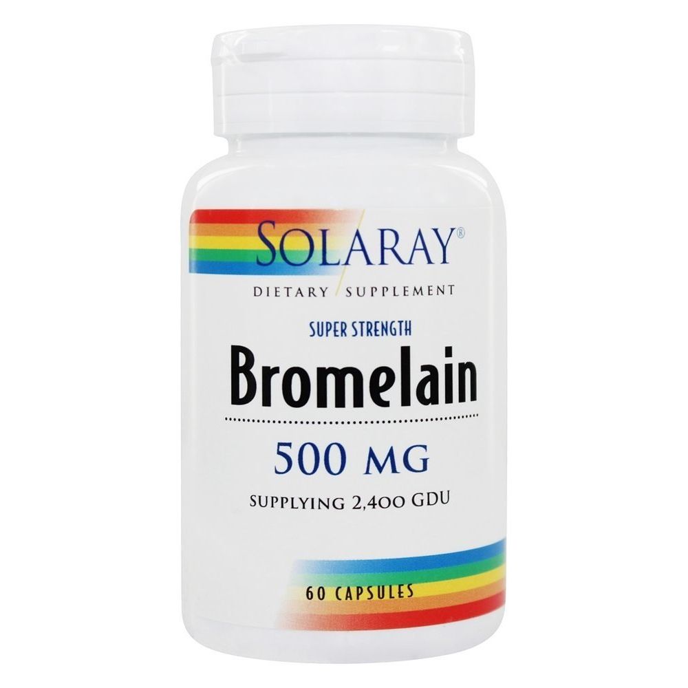 Solaray - Bromelain Extra Strength 500 mg. - 60 Capsules - The Oasis of Health
