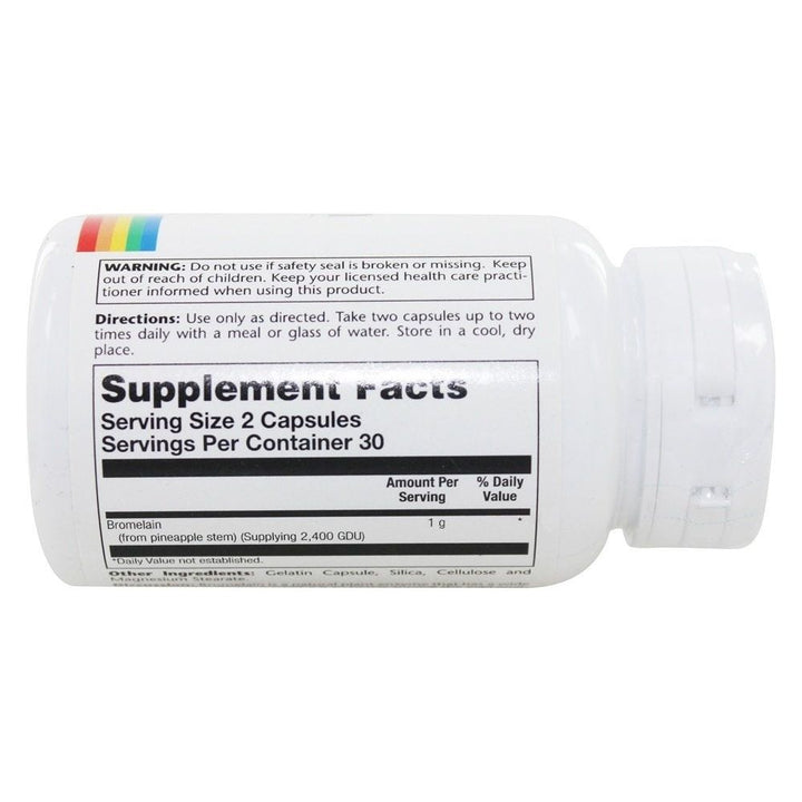 Solaray - Bromelain Extra Strength 500 mg. - 60 Capsules - The Oasis of Health