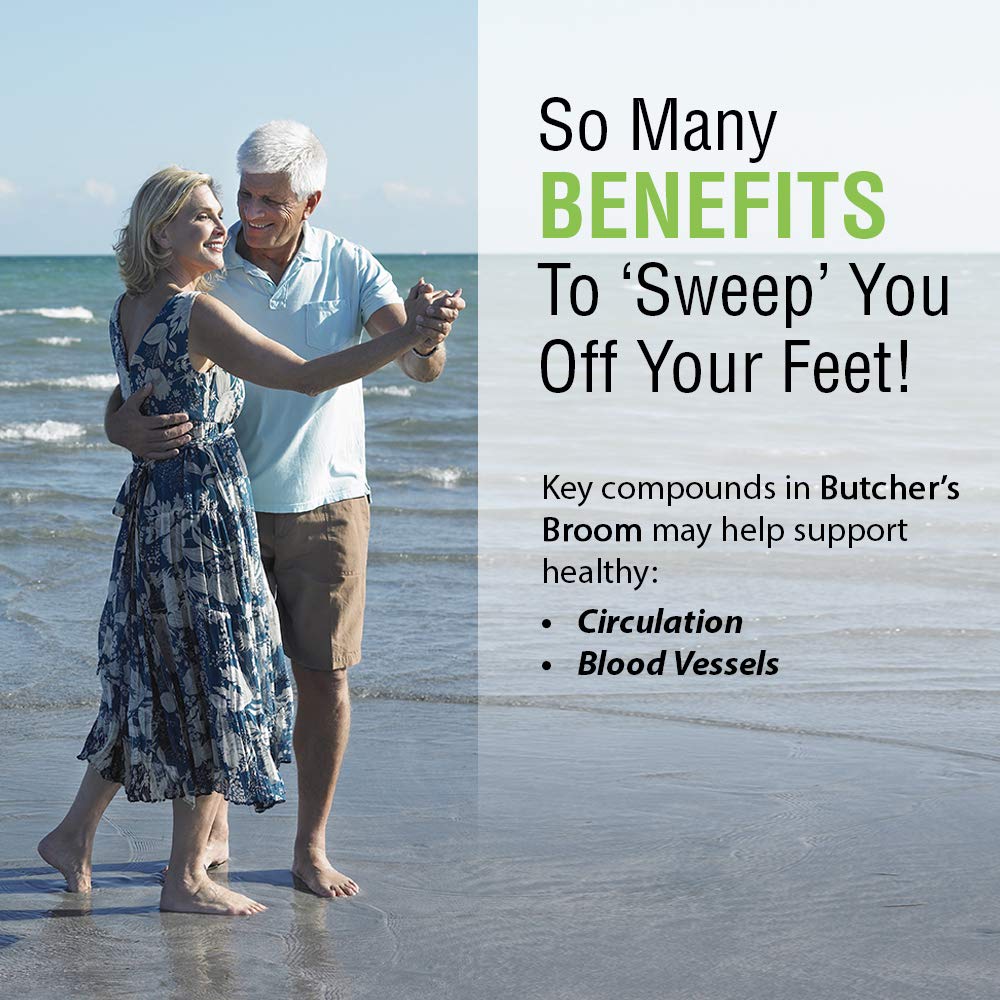 Solaray Butcher's Broom 440mg - 100 VegCaps - The Oasis of Health