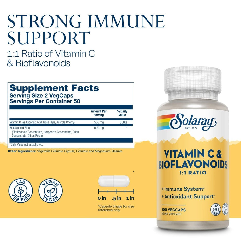 Solaray C Super Bio - Plex Supplement, 100 Count - The Oasis of Health