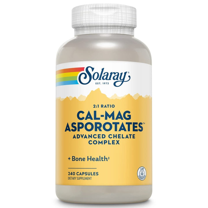 Solaray Calcium and Magnesium Asporotate Capsules | 240 Count - The Oasis of Health