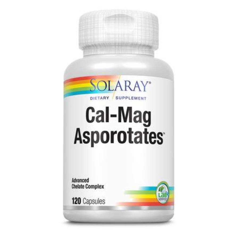 Solaray Calcium & Magnesium Asporotate 2:1, Capsule (Btl - Plastic) | 120ct - The Oasis of Health