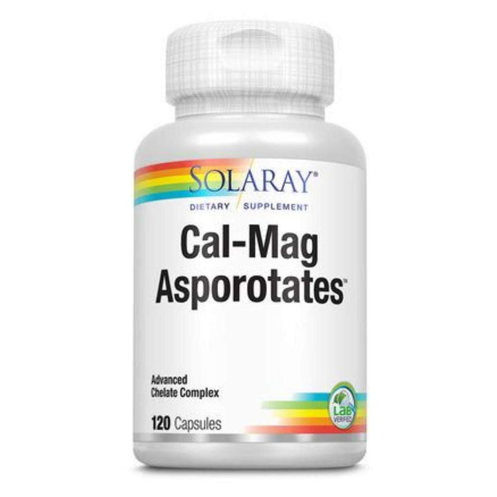 Solaray Calcium &amp; Magnesium Asporotate 2:1, Capsule (Btl - Plastic) | 120ct - The Oasis of Health