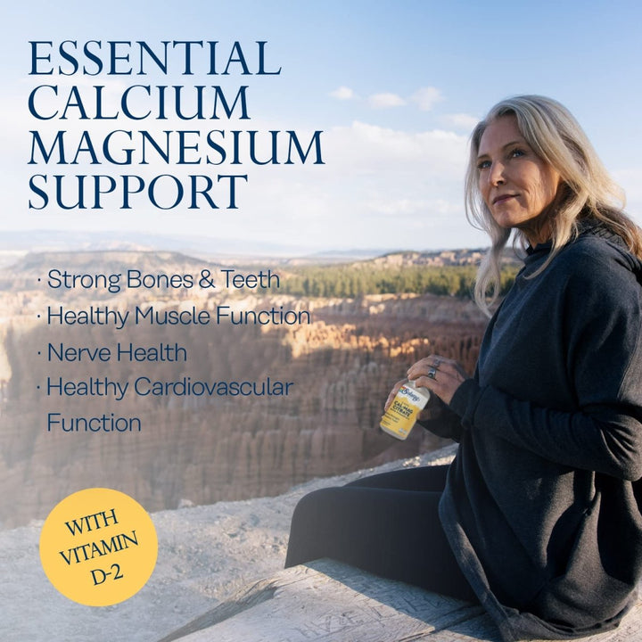 Solaray Calcium Magnesium Citrate 2:1 Ratio with Vitamin D2, Healthy Bone, Muscle & Nerve Support, 30 Serv, 180 VegCaps - The Oasis of Health