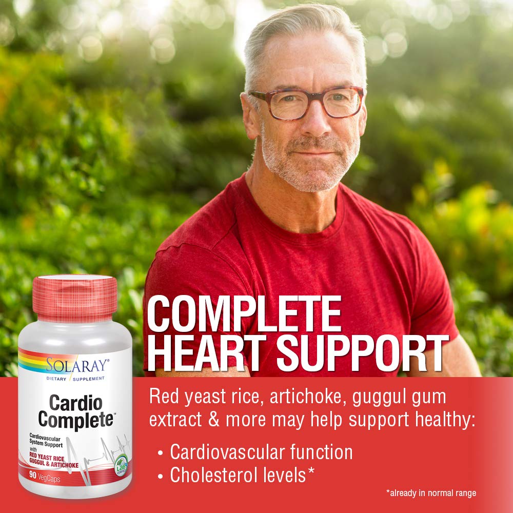 Solaray CardioComplete - Cardiovascular System Support, 90 VegCaps - The Oasis of Health