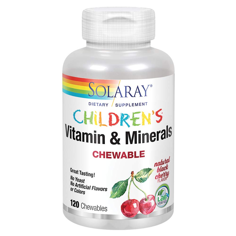 Solaray Children's Vitamins & Minerals - 120 Chews - The Oasis of Health