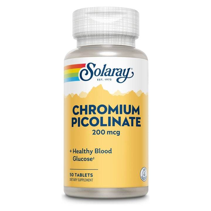 Solaray Chromium Picolinate 200 mcg 50 Tablets - The Oasis of Health