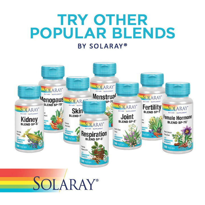 SOLARAY Circulation Blend SP - 11B - Herbs & Cell Salt for Healthy Circulatory System Support - 50 Servings, 100 VegCaps - The Oasis of Health