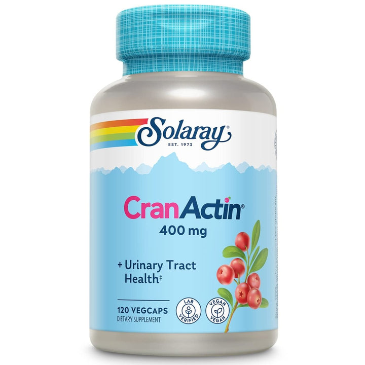 SOLARAY Cranactin Cranberry AF Extract Capsules, 400 mg, 180 Count (120 CT) - The Oasis of Health