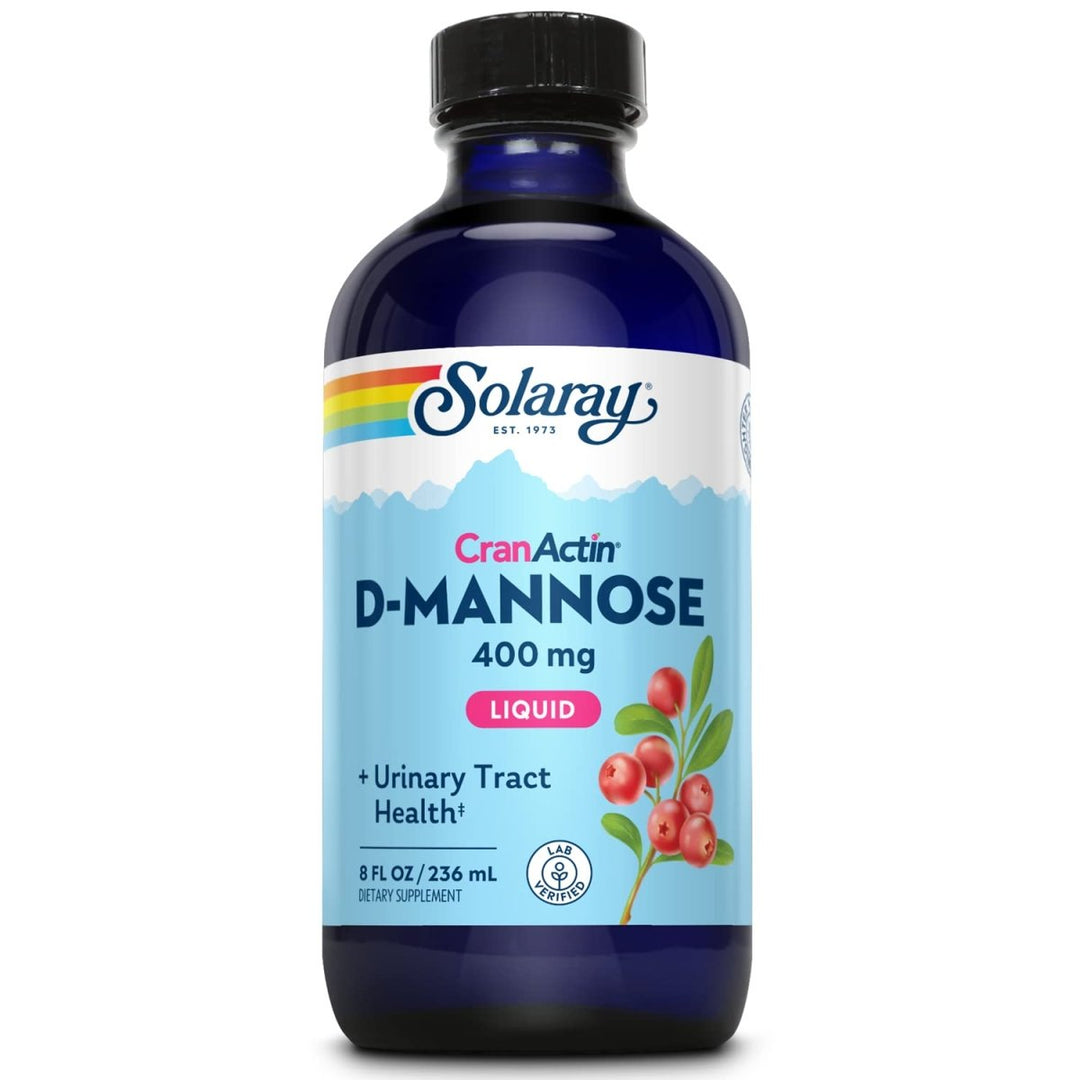 Solaray D - Mannose w/CranActin Extract, Liquid (Btl - Plastic) | 8oz - The Oasis of Health