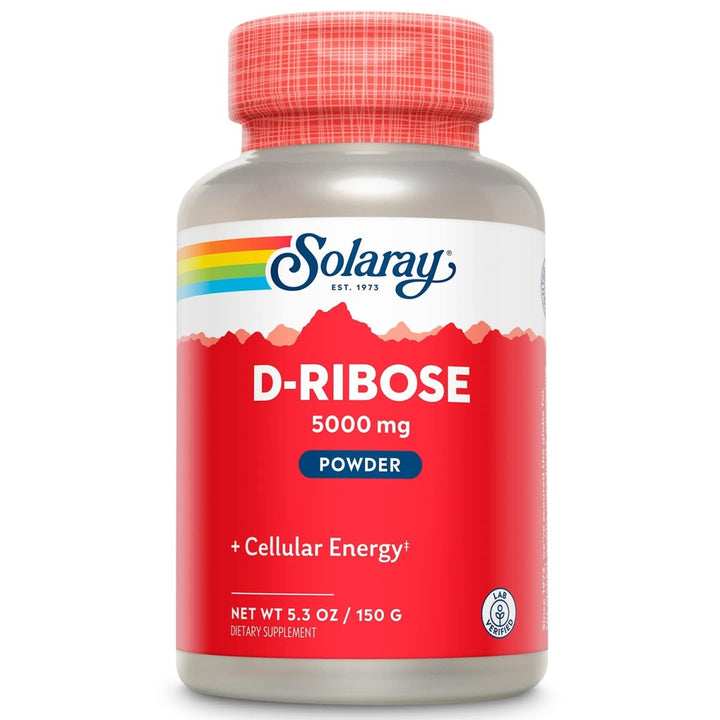 SOLARAY D - Ribose Powder 5000 mg | Healthy Cardiac and Cellular Energy (ATP) Production Support | 30 Servings | 150 Grams - The Oasis of Health