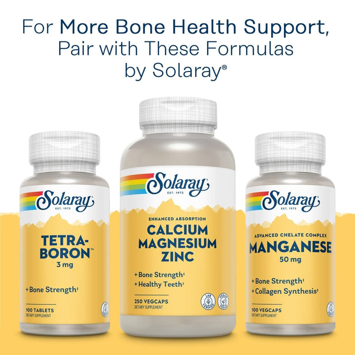 Solaray D3 5000IU with K2 - Vitamin D and K2 Combination - 60 Vegetarian Capsules - The Oasis of Health