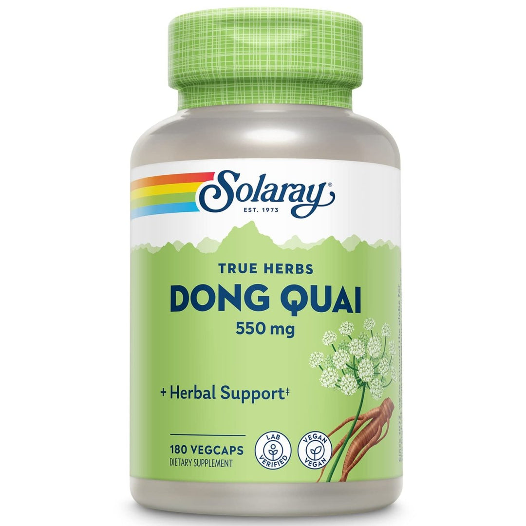 Solaray Dong Quai Root 550mg - 180 Vegan Capsules 01236 - The Oasis of Health