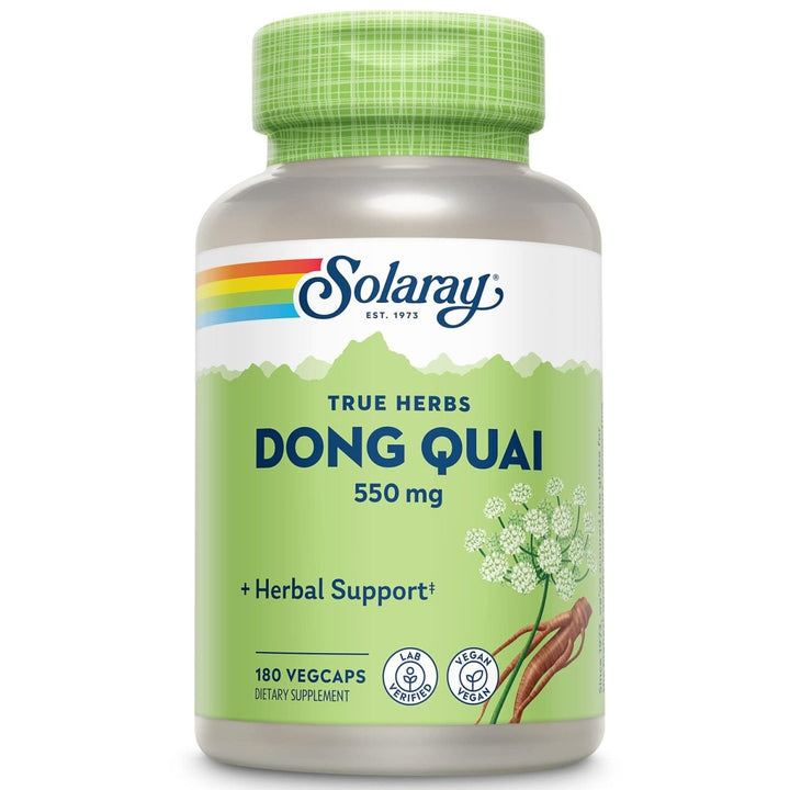 Solaray Dong Quai Root 550mg - 180 Vegan Capsules 01236 - The Oasis of Health