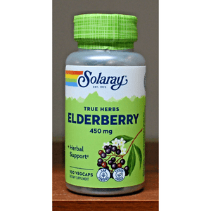 Solaray - Elderberry Sambucus Nigra 450 mg. - 100 Capsules - 2 Pack - 12445 - The Oasis of Health