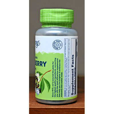 Solaray - Elderberry Sambucus Nigra 450 mg. - 100 Capsules - 2 Pack - 12445 - The Oasis of Health
