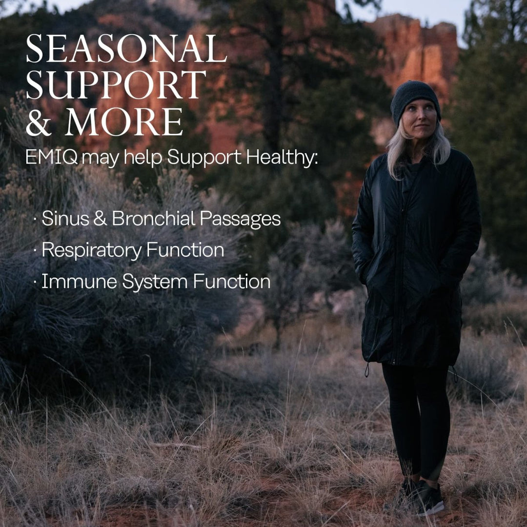 Solaray EMIQ Activated Quercetin, Sinus, Respiratory & Immune Health Support, Enhanced Absorption, 30 Servings, 30 VegCaps - The Oasis of Health