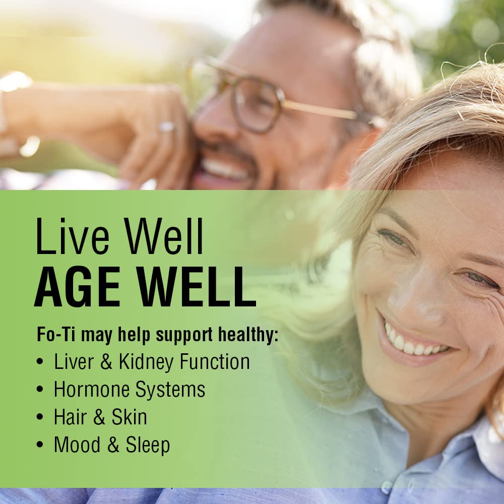 SOLARAY Fo - Ti 610 mg | Healthy Liver, Kidney, Hormone & Longevity Support | Hair, Skin & Nails | Vegan | 100 VegCaps - The Oasis of Health