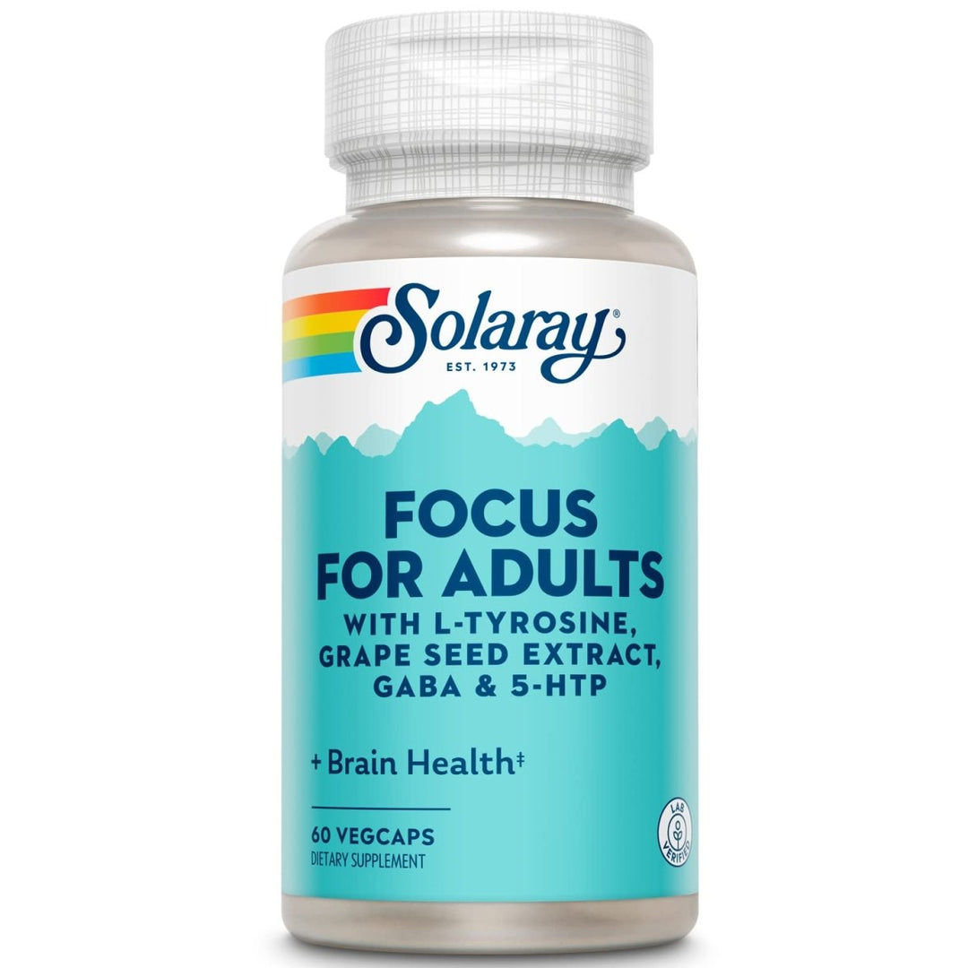 SOLARAY - Focus for Adults | 60 Capsules - The Oasis of Health