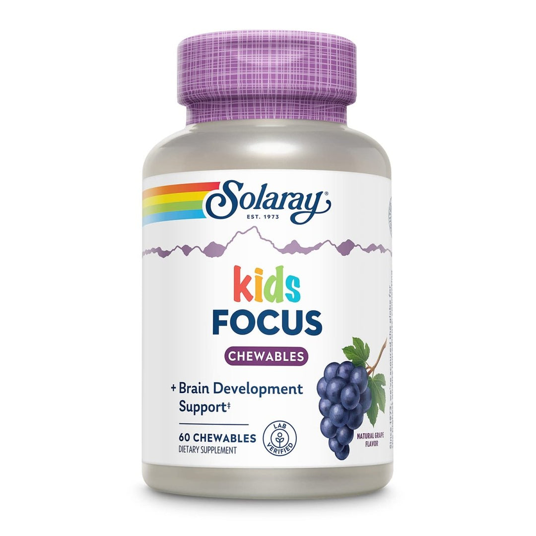 SOLARAY Focus for Children Supplements - 60 Count - The Oasis of Health