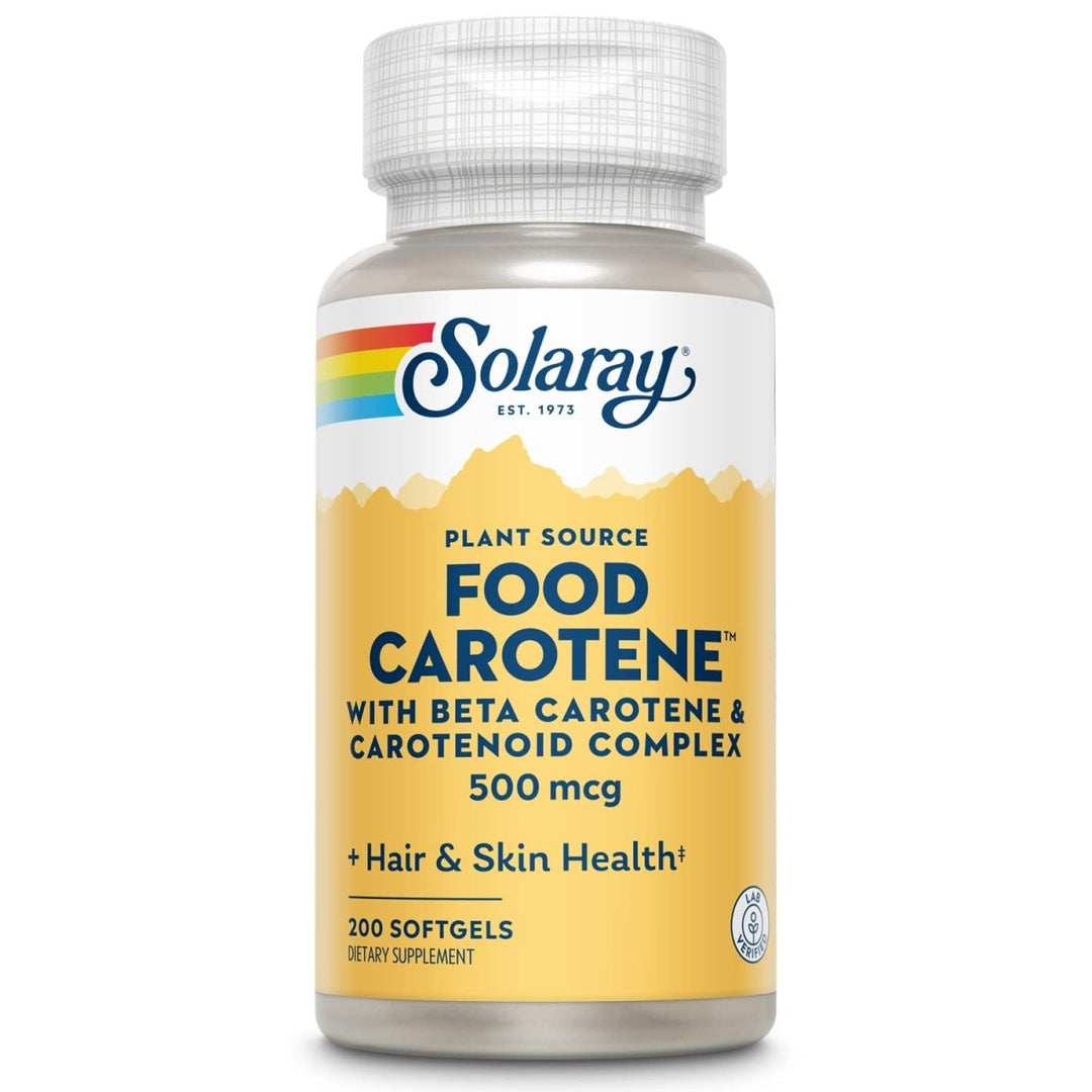 SOLARAY Food Carotene, Vitamin A 10000 IU |(200 CT) 04111 - The Oasis of Health